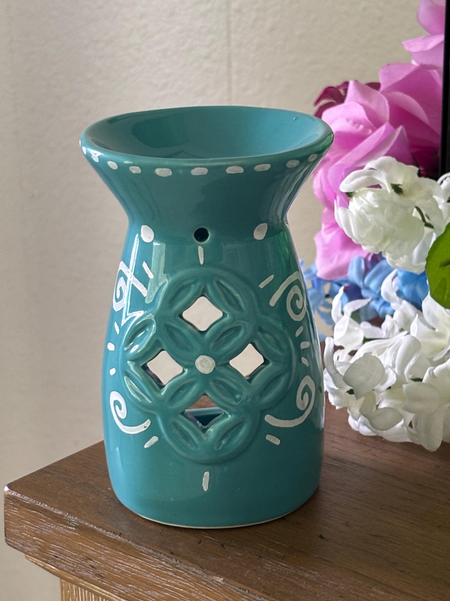Candle Warmer - Home Decor Turquoise Blue | Whimsical Cute Gift for Room