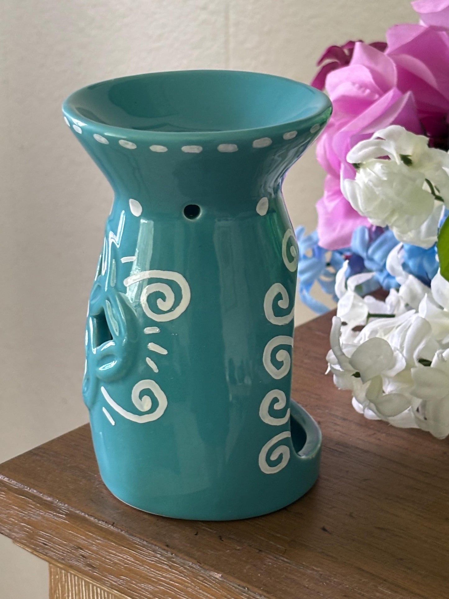 Candle Warmer - Home Decor Turquoise Blue | Whimsical Cute Gift for Room