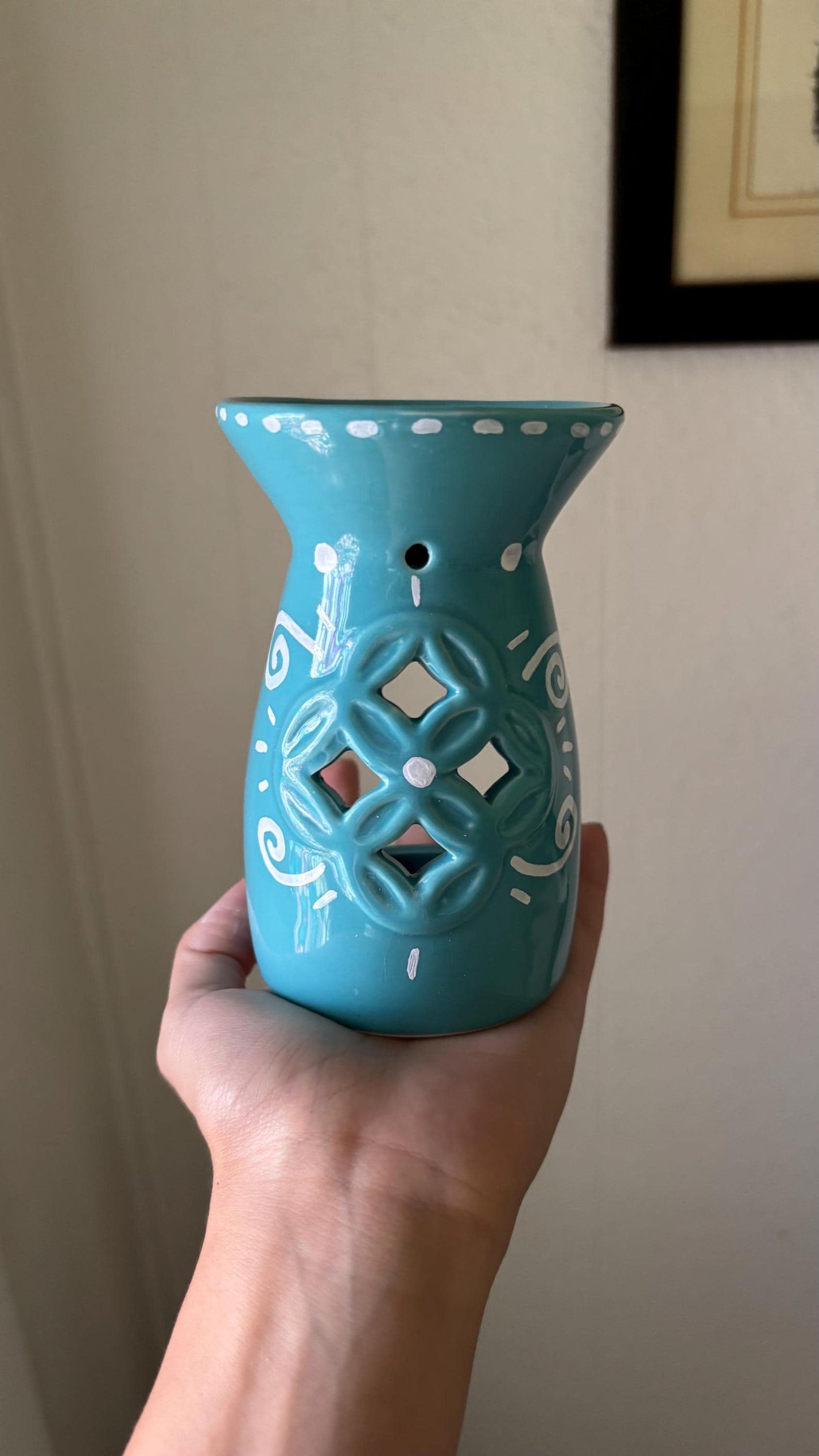 Candle Warmer - Home Decor Turquoise Blue | Whimsical Cute Gift for Room