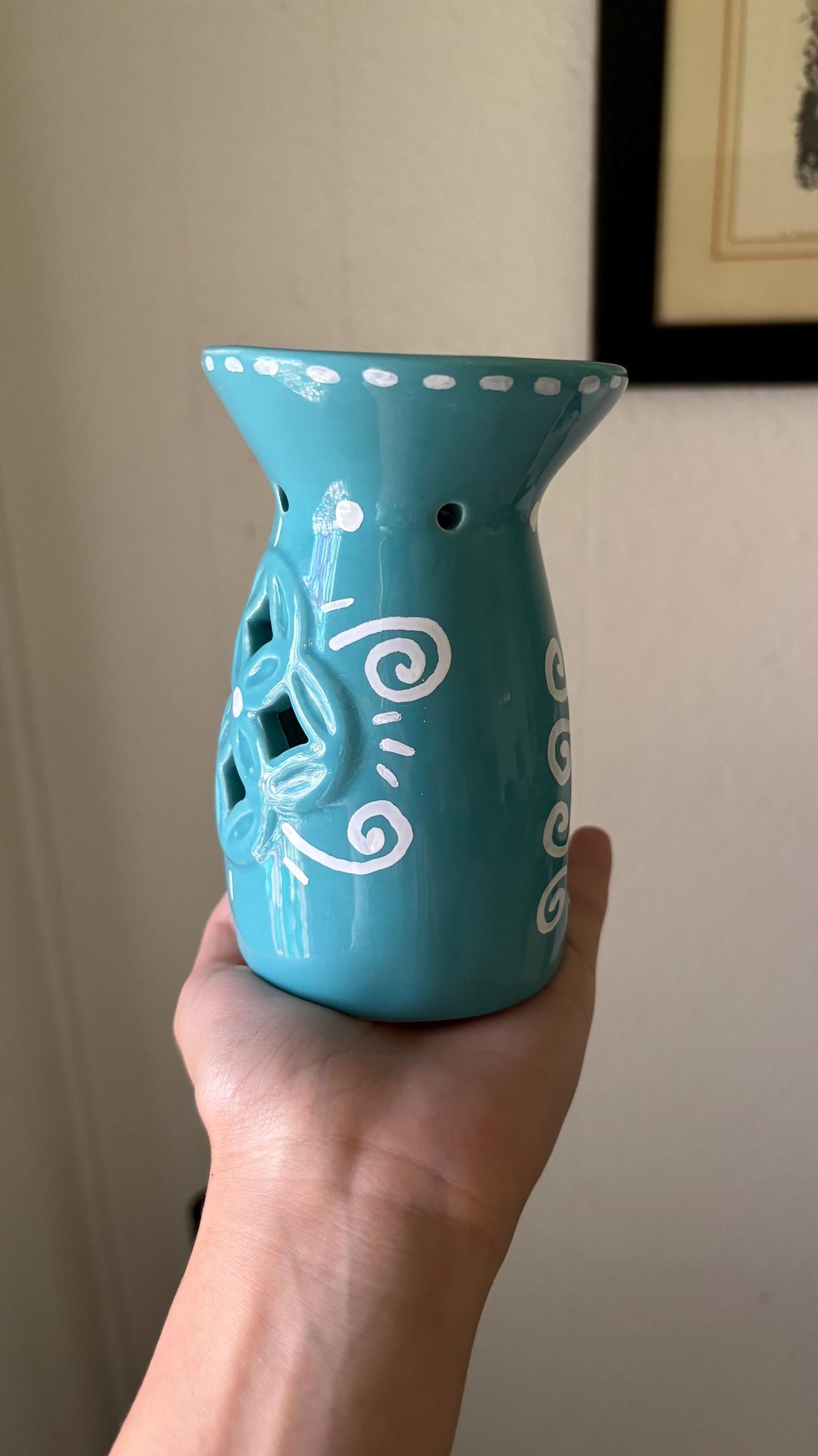 Candle Warmer - Home Decor Turquoise Blue | Whimsical Cute Gift for Room
