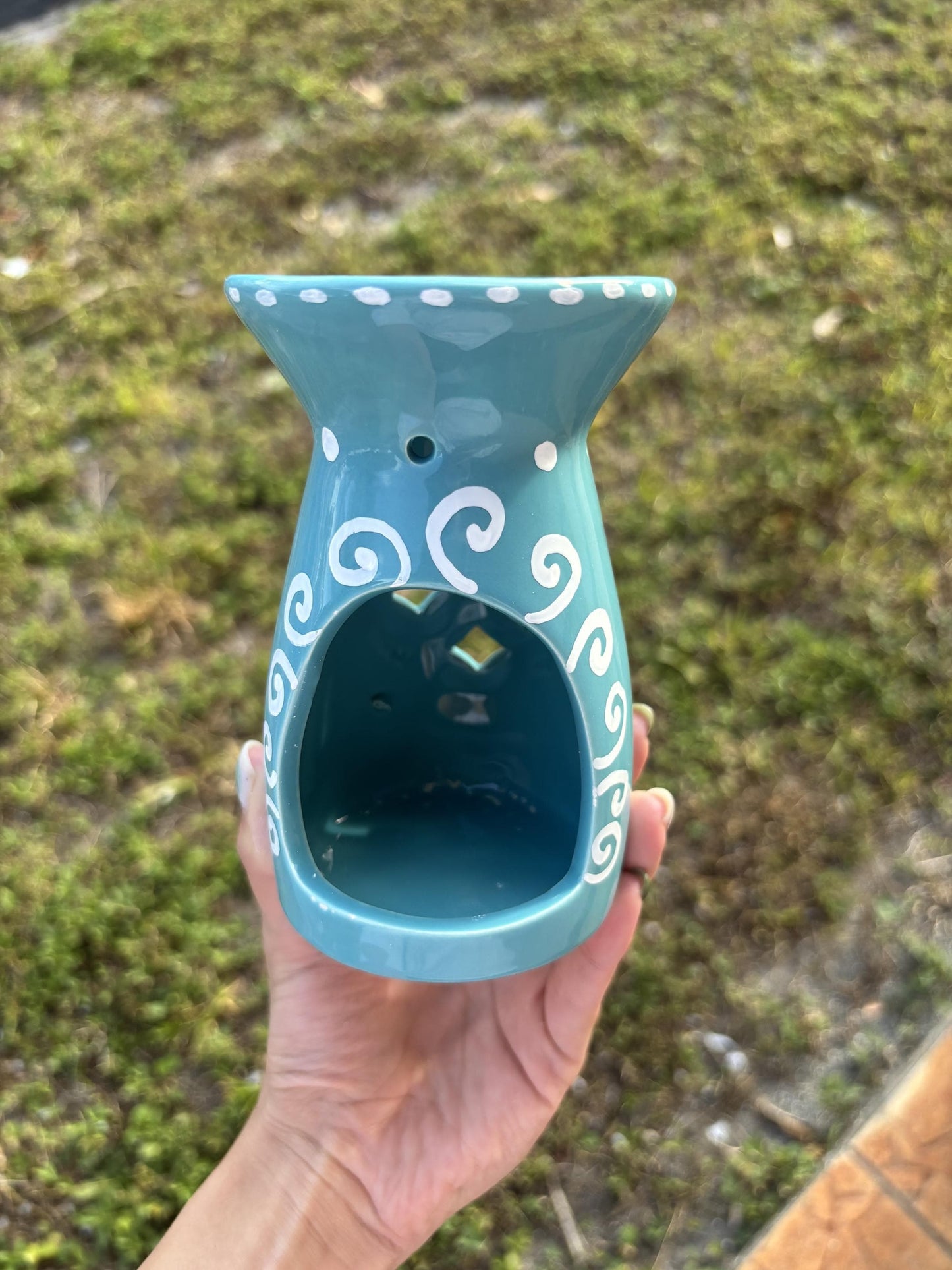 Candle Warmer - Home Decor Turquoise Blue | Whimsical Cute Gift for Room