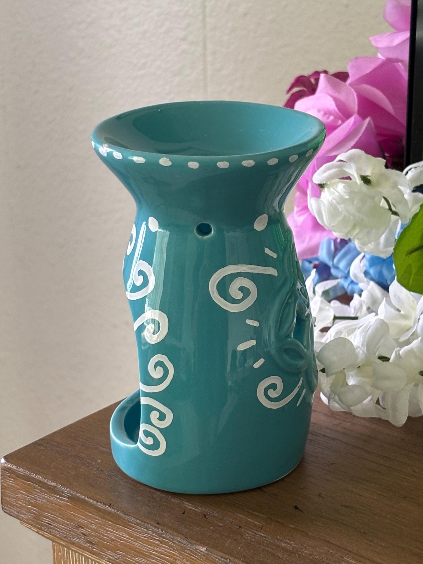 Candle Warmer - Home Decor Turquoise Blue | Whimsical Cute Gift for Room