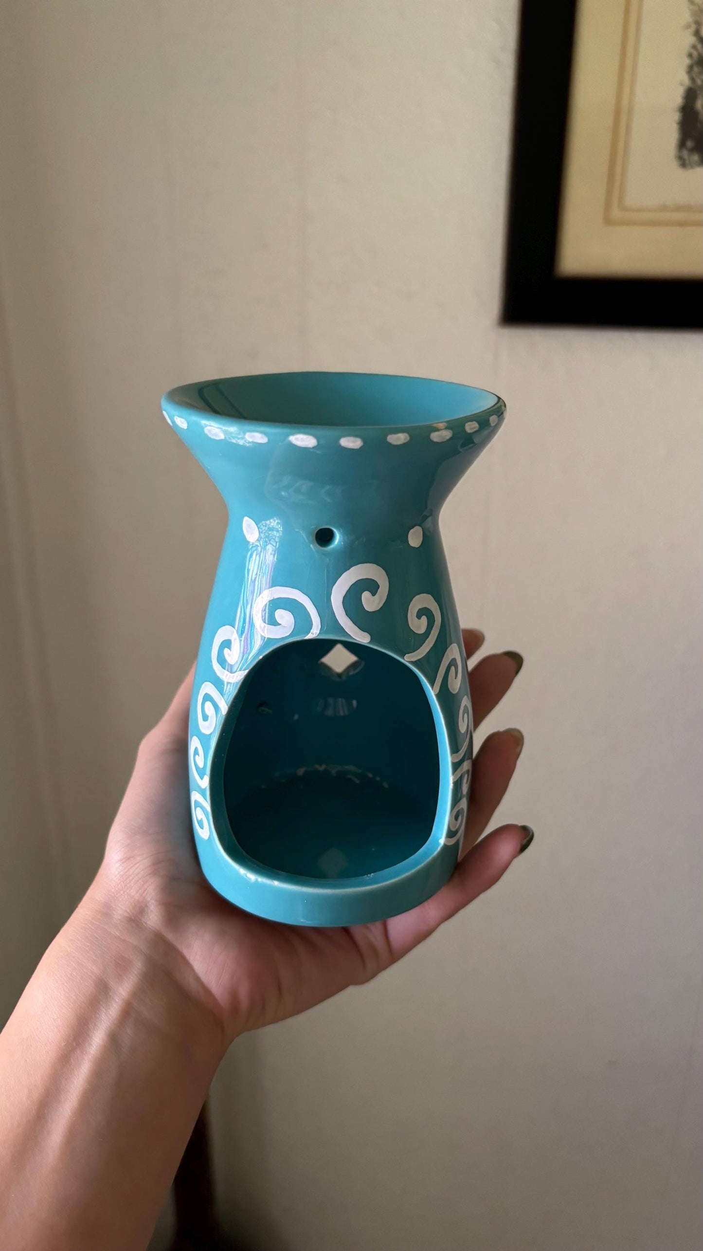 Candle Warmer - Home Decor Turquoise Blue | Whimsical Cute Gift for Room